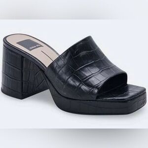 NEW Dolce Vita Women’s Marsha Platform Chunky Heel Slide Sandal Size 9